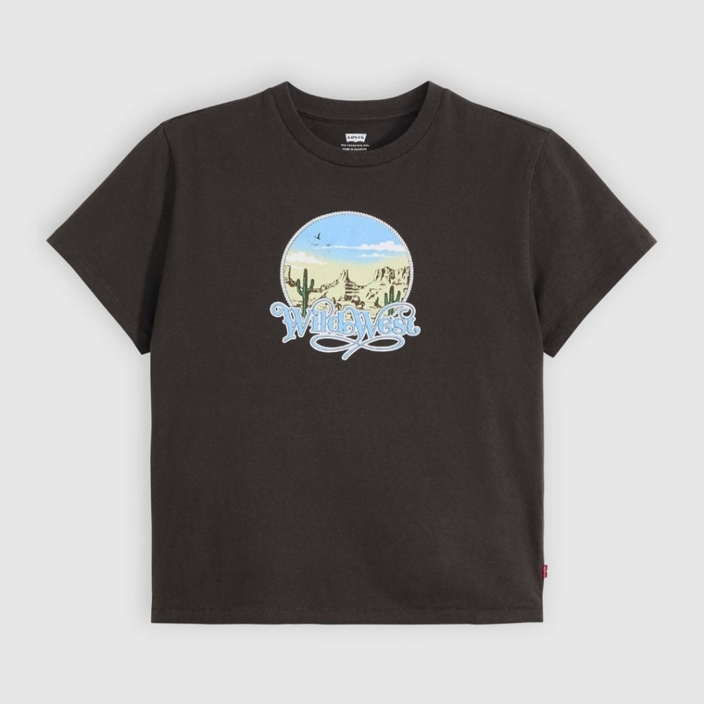 Levi's Womens XL Black Desert 'Wild West' Graphic Classic Tee